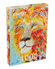 Παζλ Enjoy 1000 κομμάτια - Χρωματιστό λιοντάρι -1